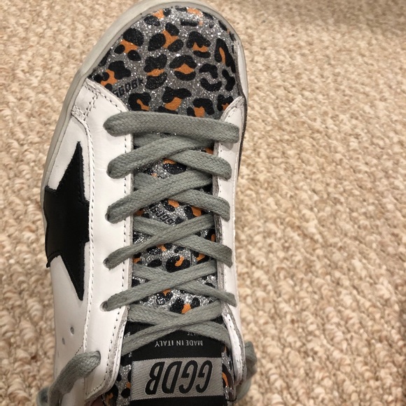 GOLDEN GOOSE Superstar leopard-print trim sneakers - Picture 4 of 4